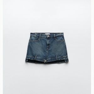 TRF DENIM MINI SKIRT NAVY BLUEREF | 4365/291
